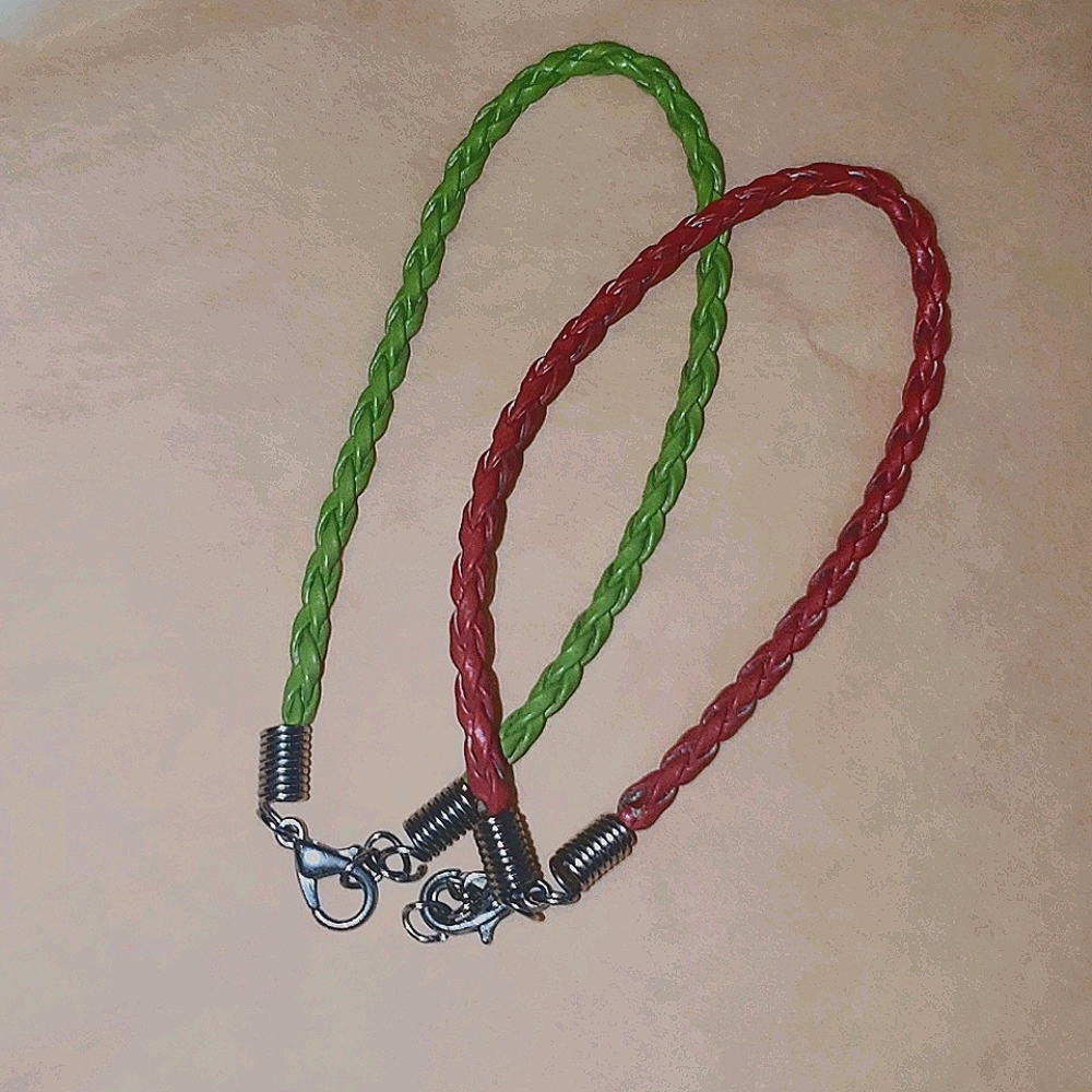 Red and green anklet/bracelet